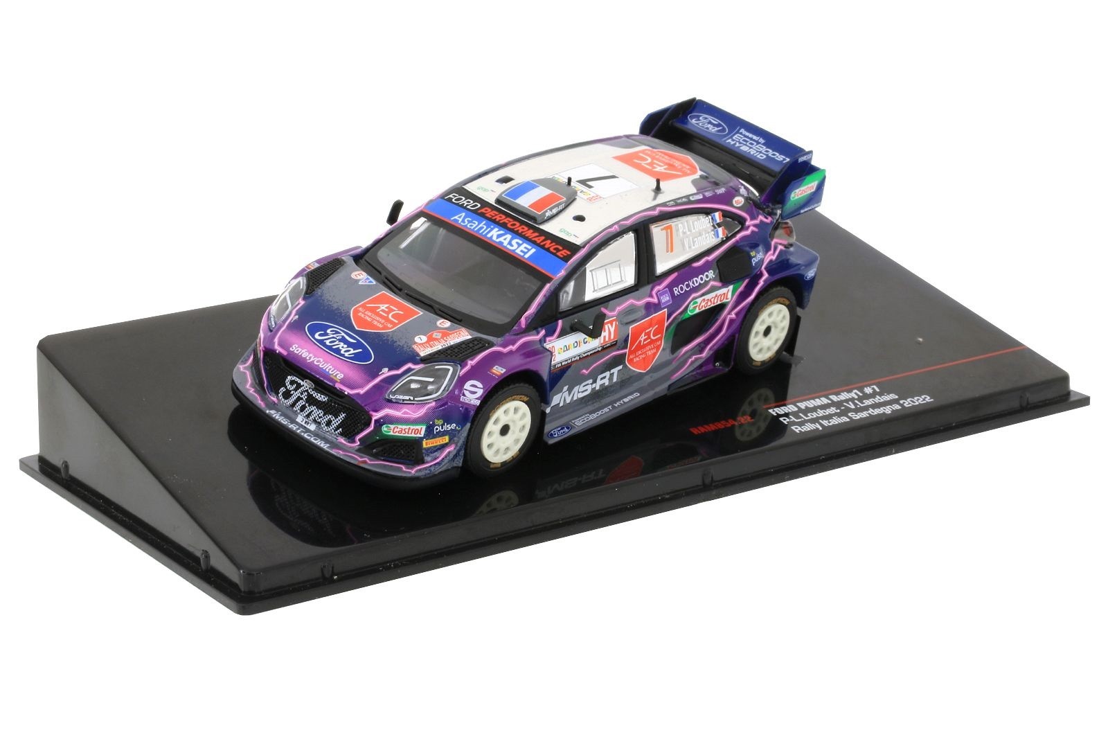FORD Puma WRC Rally1 miniature IXOMODELS déco vitrine salon passion automobile 1/43