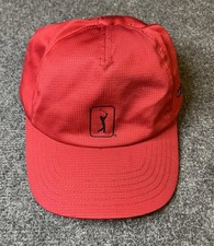 PGA Tour Hat Red Adjusters Size Air Flux Golf