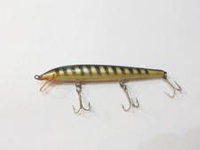 Bagley's Bang-O Minnow #5 Brass Foil Old Lure, Used, Multiple Small Blemishes