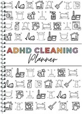 Adhd Cleaning Planner,Cleaning Schedule And Checklist Organizing Notebook Wee...