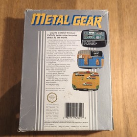 Metal Gear NES - Box and Game Cart ONLY, No map or manuals