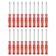 20pcs PH00 Mini Phillips Screwdriver 2.6" Screwdrivers Carbon Steel, Red