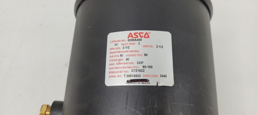 ASCO 8290A488 2-1/2" Pneumatic Operator Valve Bronze Body Anti Water Hammer - Picture 2 of 6