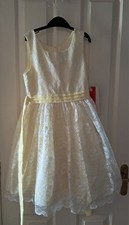 JONA MICHELLE GORGEOUS YELLOW  DRESS AGE 8 YEARS.  LAYERED WITH BEAUTIFUL NET.