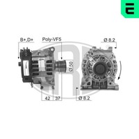 ERA Lichtmaschine Generator Lima 210340A FüR Mercedes Klasse Vaneo W168 414 14V
