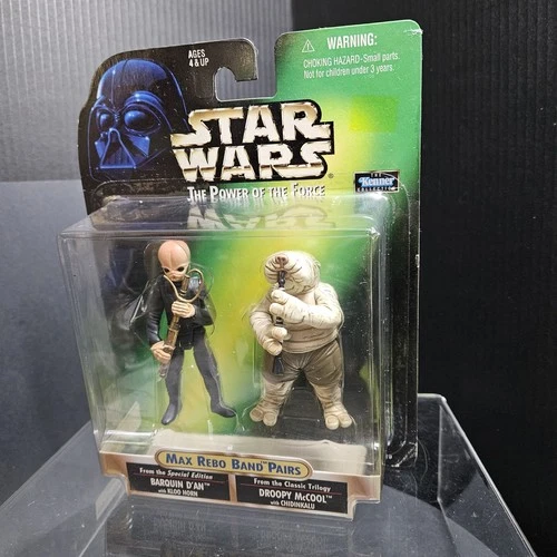 Stae Wars Max Rebo Band PairsPOTF Barquin D'An & Droppy McCool Kenner Sealed