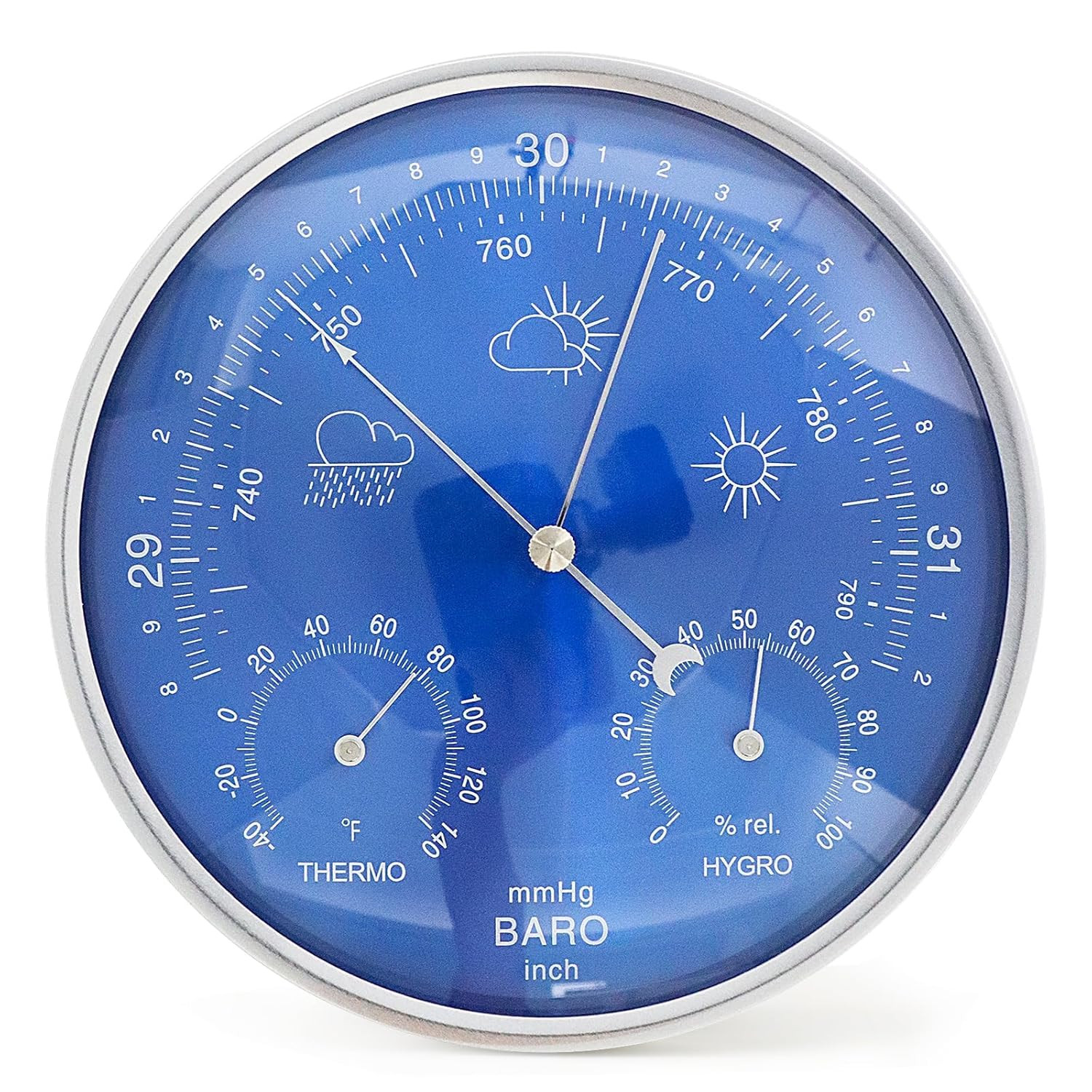 Indoor,3-in-1 Wall Hanging Barometer Thermometer Hyg