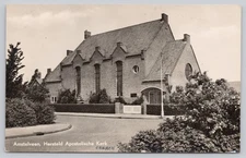 Amstelveen Netherlands Hersteld Apostolische Church VTG RPPC Real Photo Postcard