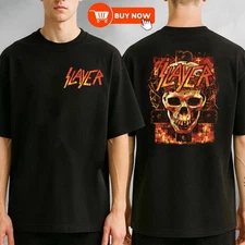 Slayer Skull And Cross, Legendare Thrash Metal Band TShirt - Size S-5XL