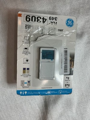 GE SunSmart In-Wall Digital Timer Switch 32787 Programmable Light Timer