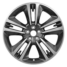 Aluminum Wheel Polished And Painted Black 20x9 5x115 1uf35rxfab Refurbished