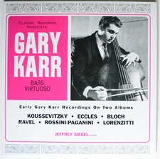 GARY KARR Early Gary Karr CLASSIC 2xLP NM AUDIOPHILE Bernie Grundman 200g