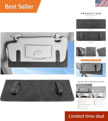 15''x4.6'' Adjustable Sun Visor Extender - Clip-On UV Protection Shade for Drivers