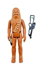 Vintage Star Wars Chewbacca Action Figure 1977 Kenner Hong Kong w BOWCASTER