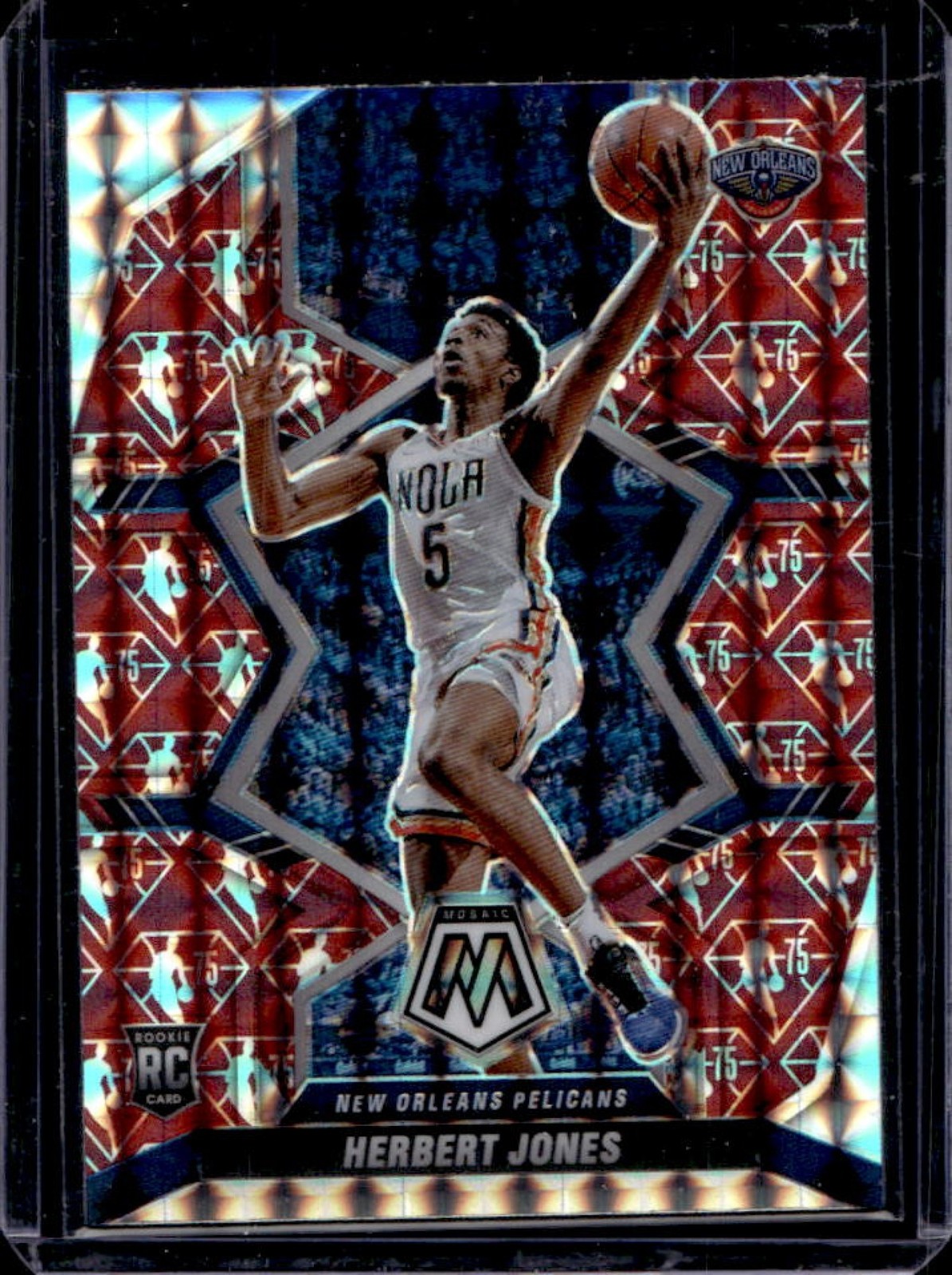2021-22 Mosaic Herbert Jones RC NBA 75th Anniversary #231 Pelicans