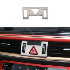 For Kia Forte K3 19-2023 Silver Steel Mergency Light Switch Control Trim 1pcs