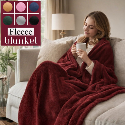 Extra große Flanell Fleece Decke ultraweich Wende Sofa Überwurf alle Größen