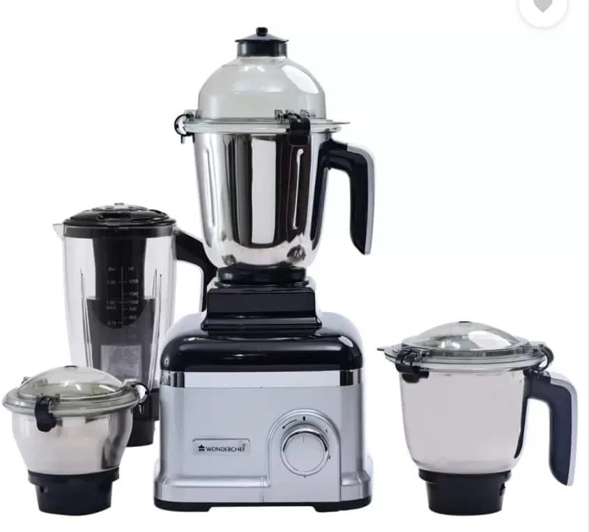 WONDERCHEF Sumo Silverado Blender Mixer Grinder 1000W, Silver