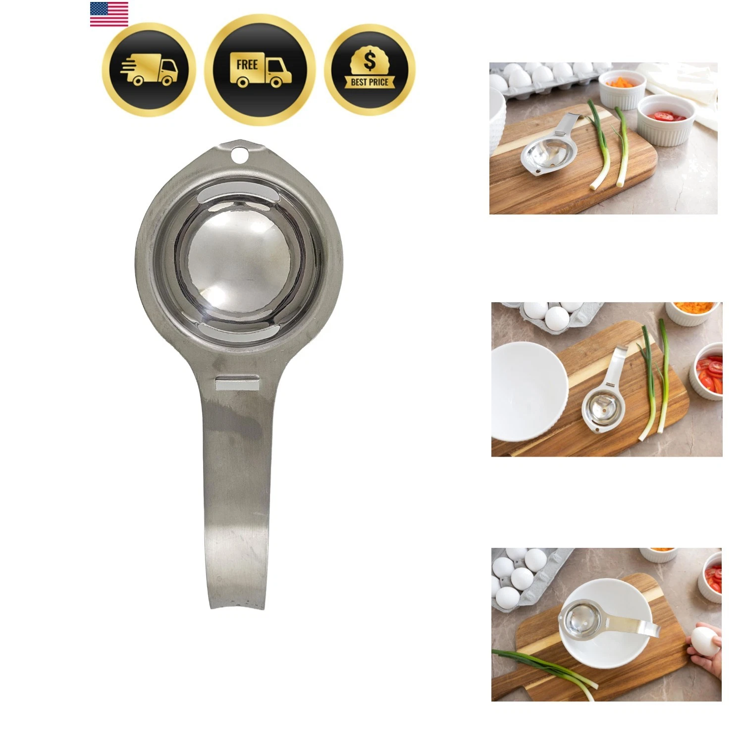Stainless Steel Egg Yolk Separator