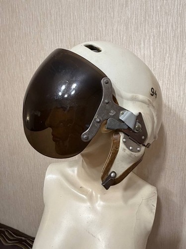 Casque de vol ancien armée de l'air soviétique ZSh-3M casque de pilote - URSS - Photo 11/24
