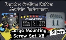 Fanatec Podium Button Module Endurance Mounting Screw Set X8 Silver Great Value