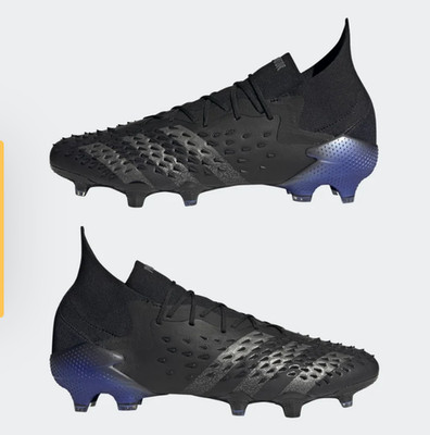 Adidas PREDATOR FREAK .1 FG Soccer Cleats Shoes Black Adult 9.5 NEW WITH BOX