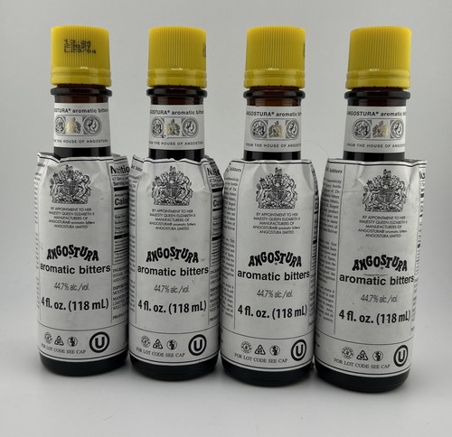 (4) Angostura aromatisches bitterstoffreiches Aromaprodukt von Trinidad & Tobago 4 Unzen Jeweils