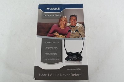 TV Ears 5.0 Digital Wireless TV Listening System Black Hearing Aid Accessory