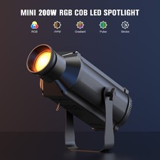 RGB Spot Light 200W COB Stage Light Sound Active DMX DJ KTV Disco Party Xmas