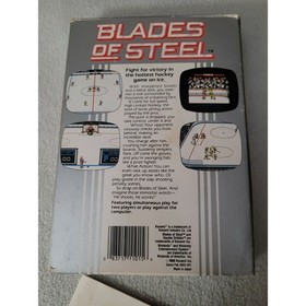 Vintage 1988 Blades of Steel NES Nintendo Complete Box Hockey Sleeve