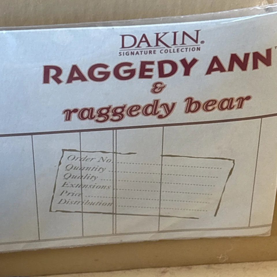 Nuevo en caja Dakin Raggedy Ann & Raggedy Bear edición 85 aniversario cumpleaños Foto 4 de 4