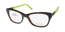 NEW GUESS 9132-3 EYEWEAR WOMENS PLASTIC FULL-RIM SQUARE 47-16-135 056 BROWN