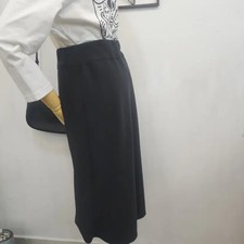 Tube Black Stretch Skirt, Size M, High Elasticity, Waist 71-96cm