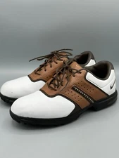 Nike Air Tour Saddle Men's Brown/White Golf Shoes Cleats Size 8.5 (418535-172)