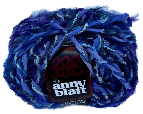 Vintage New: ANNY BLATT PARIS Mohair Viscose Nylon knitting yarn: 4 colors - Picture 3 of 5