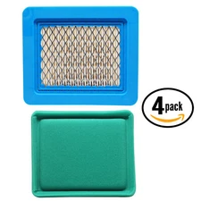 4x Lawnmower 491588S Air Filter & 493537S Pre-Filter for John Deere js20, 14pz