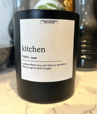 Kerze Definition ''Küche'', lustige Wohndeko Kerze, Küchengeschenk, Einweihung