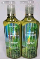 2 BATH BODY WORKS ISLAND MARGARITA CLEANSING GEL HAND SOAP 8 FL OZ
