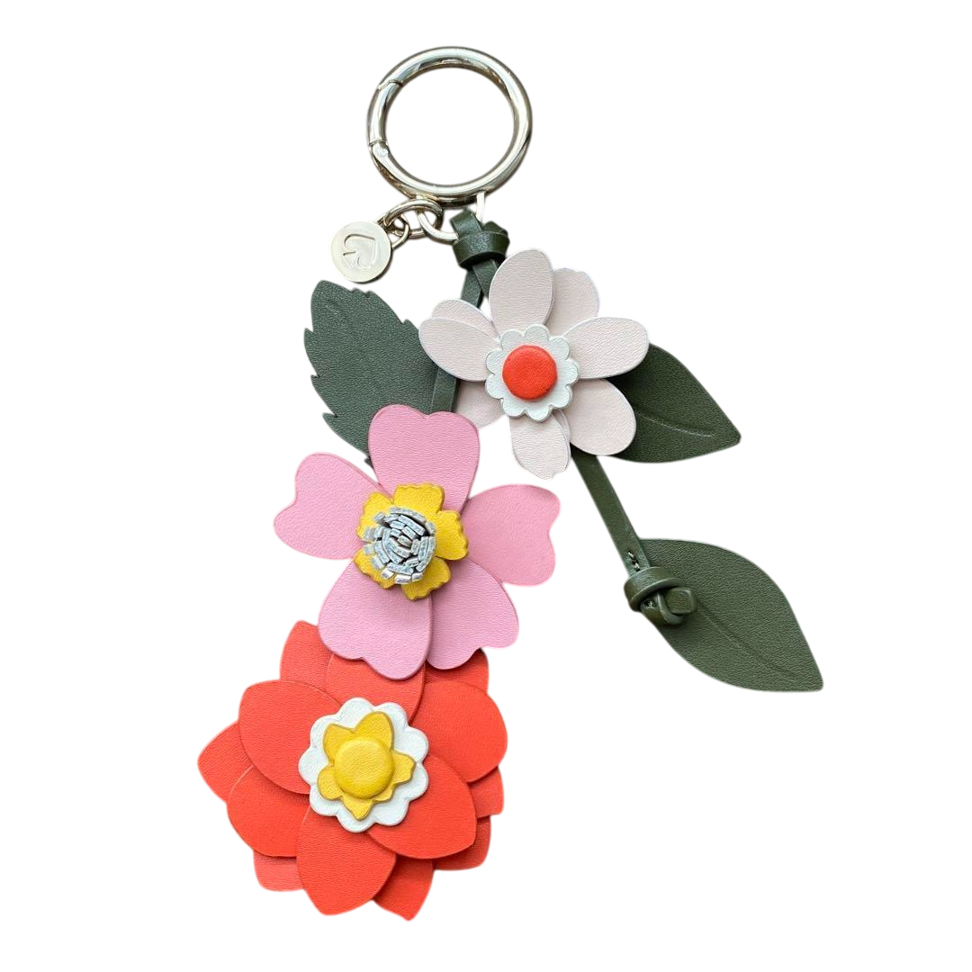 Kate Spade Petal Flower Key ring charm Bag Charm Key Fob