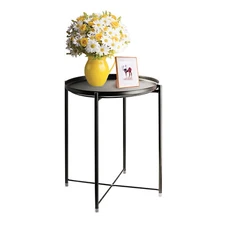 Tall End Table Coffee Stand Night Side Nightstand Home Accent Furniture Black