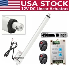 Set of 18" inch Linear Actuator 1500N Lift 12V Motor W/ Wireless Controller Kit