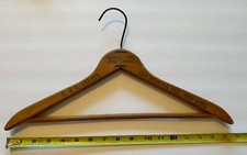 Vintage Wood Suit Coat Hanger A  L Leicher 1662 Madison Ave New York City NYC 