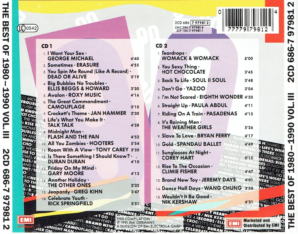 (2CD's) The Best Of 1980-1990 Vol. III - Yazoo, Erasure, Camouflage, Talk Talk - Bild 2 von 2