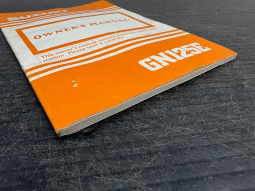  SUZUKI GN125E GN-125 ORIGINAL OWNERS MANUAL BOOK GUIDE - Picture 5 of 5