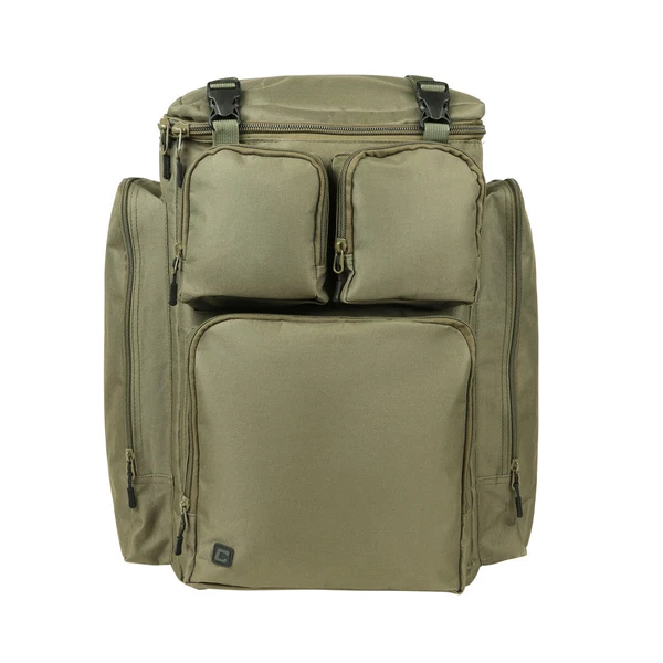 Carp Fishing Rucksack Green 50 Litre Luggage Tackle 6 Pockets - Carper Tackle