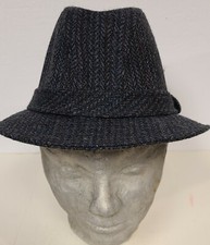 DORFMAN PACIFIC FEDORA HAT MENS GREY 100  WOOL SIZE MEDIUM