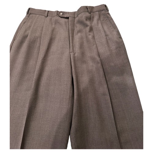 Austin Reed Men’s 44L Two Piece Suit Taupe Wool Pants 36x33 EUC - Picture 9 of 12