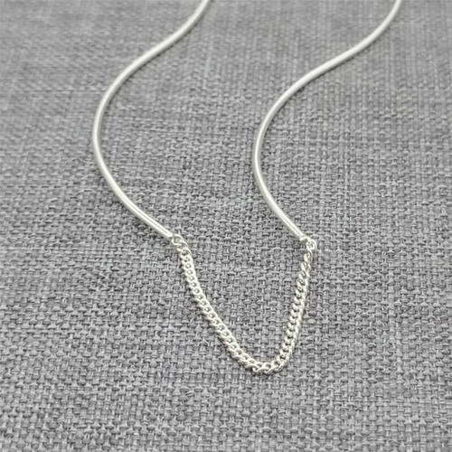 2prs of 925 Sterling Silver U Earring Threader Ear Wire Thread Earring Component - Picture 4 of 6