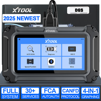 XTOOL D6S OBD2 Scanner Code Reader Full System Car Diagnostic Tool Free Update