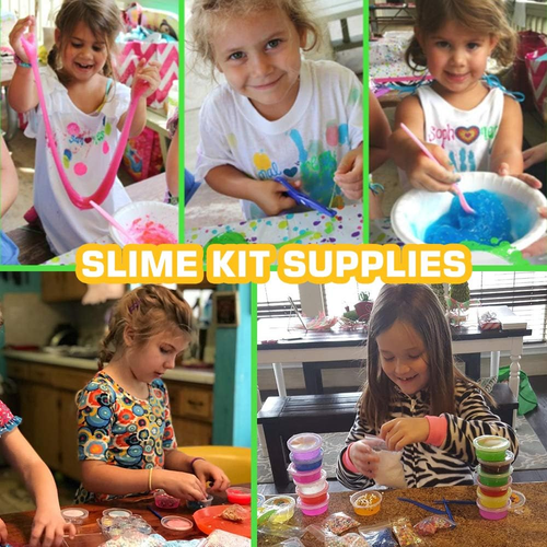 126 Pcs DIY Slime Making Kit for Girls Boys - Birthday Idea for Kids Age 5+. Ult - Picture 6 of 12